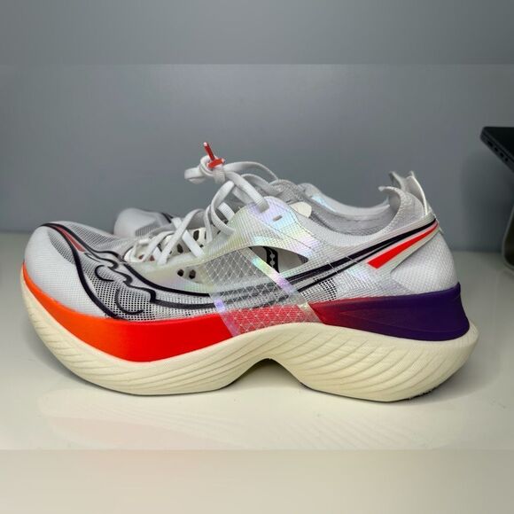 Saucony men’s Endorphin Elite Running Shoes Carbon Plates Size 11.5 - Picture 2 of 9